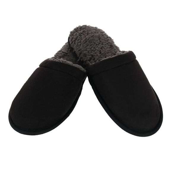 Clear Creek Men's Micro Suede and Sherpa Slide Slipper - Picture 2 of 4